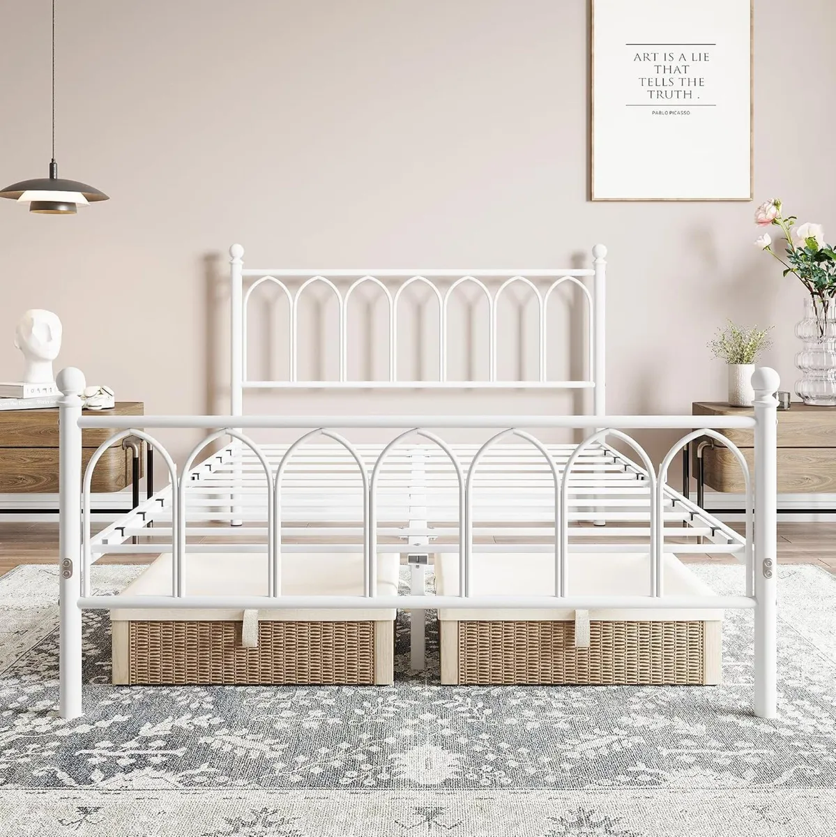 Metal Bed Frame with Headboard - Image 3