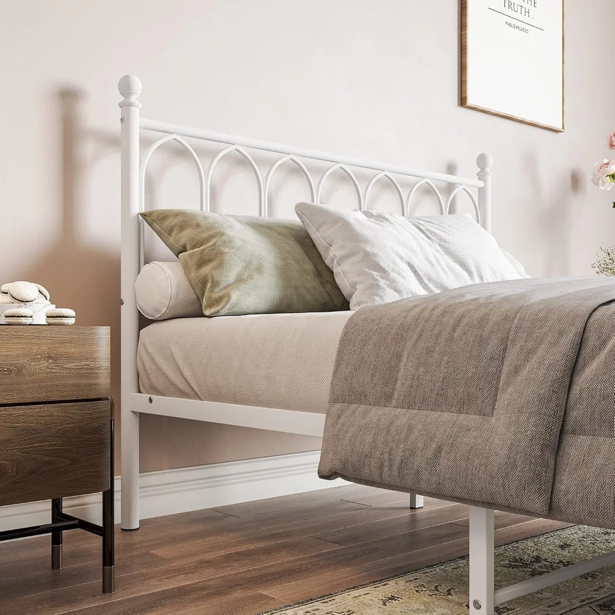 Metal Bed Frame with Headboard - Image 4