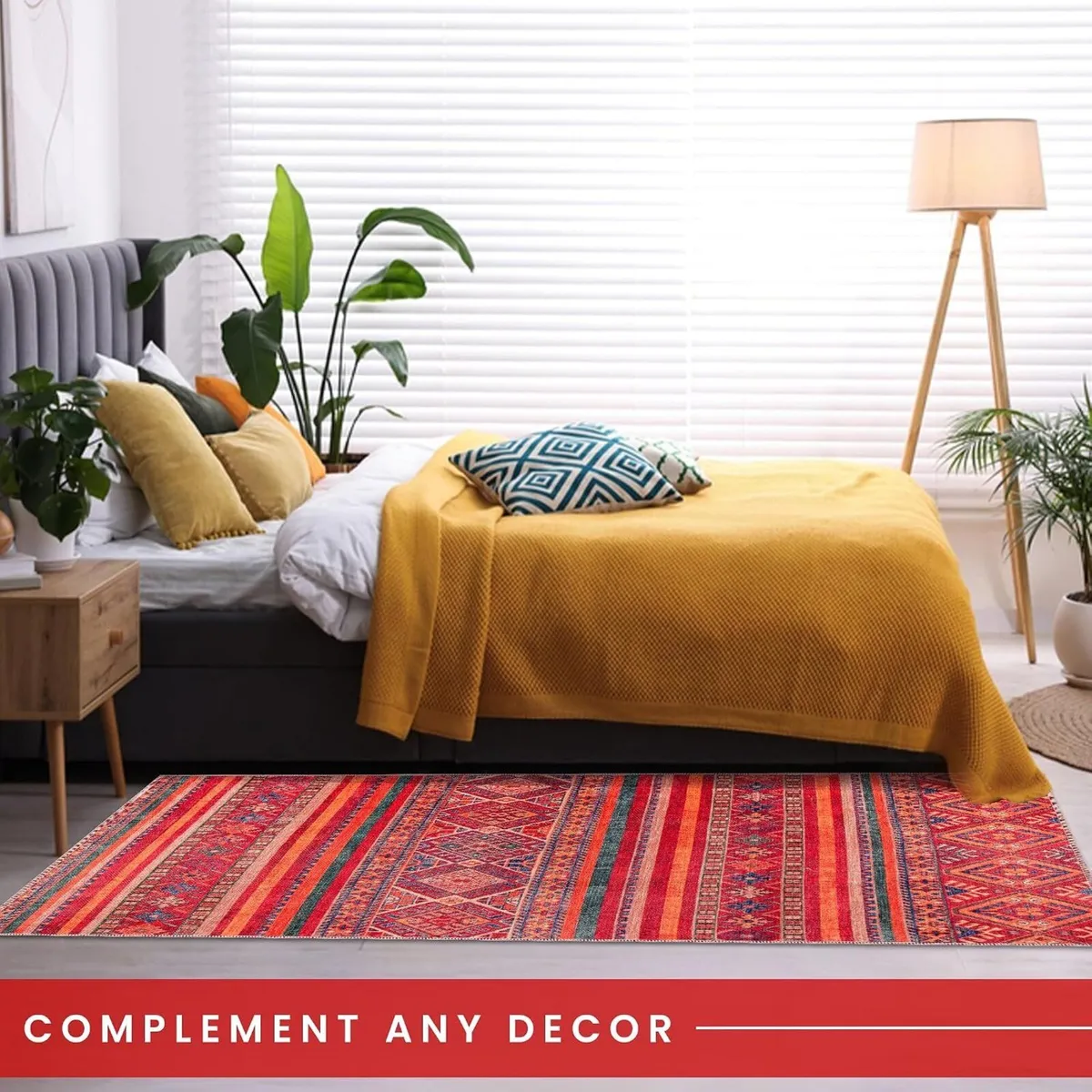 Washable Area Rugs for Living Room Traditional - Image 4