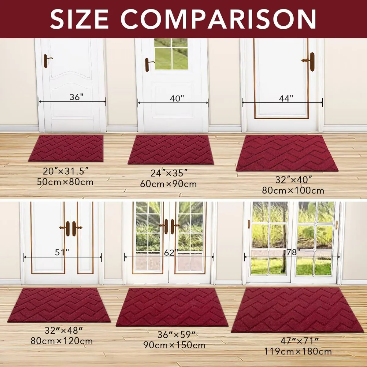 Mat Doormat Indoor Washable Dirt Trapper - Image 3
