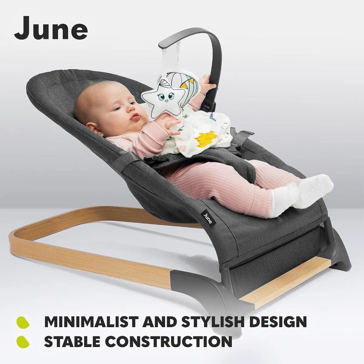 June Baby Bouncer and Rocker From Birth Up - Image 4