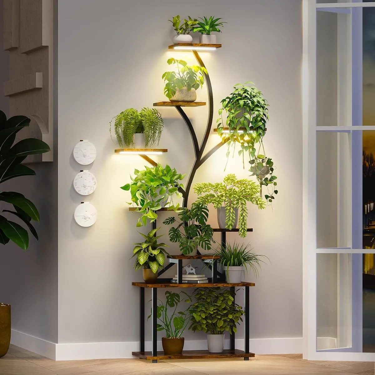 Plant Stand Indoor with Grow Lights 9-Tier - Image 1