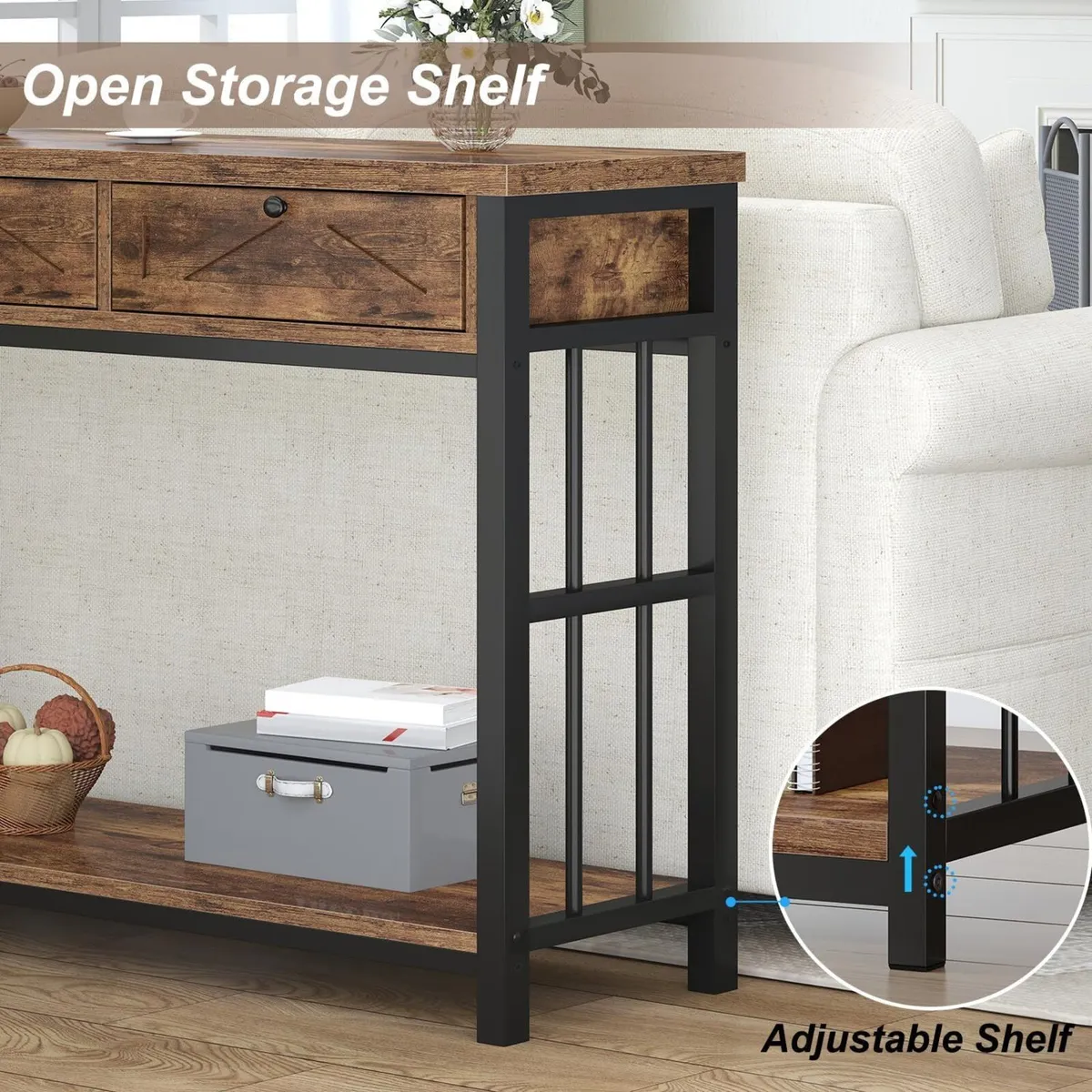 Console Table Entryway Tables with Storage 3 - Image 4