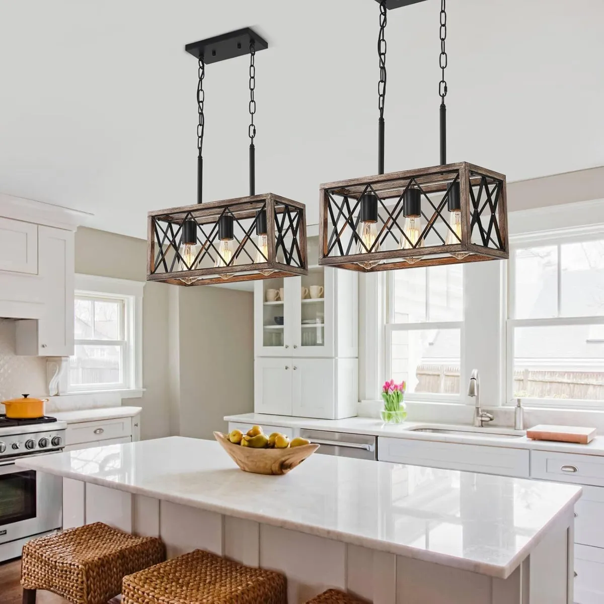 Kitchen Island Lighting 3 Lights Pendant Fixtures - Image 3