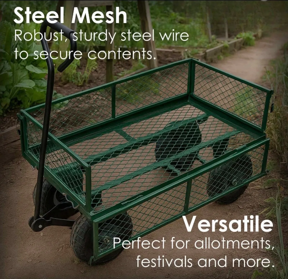 Heavy Duty Garden Cart Utility Trolley NEW - Image 4