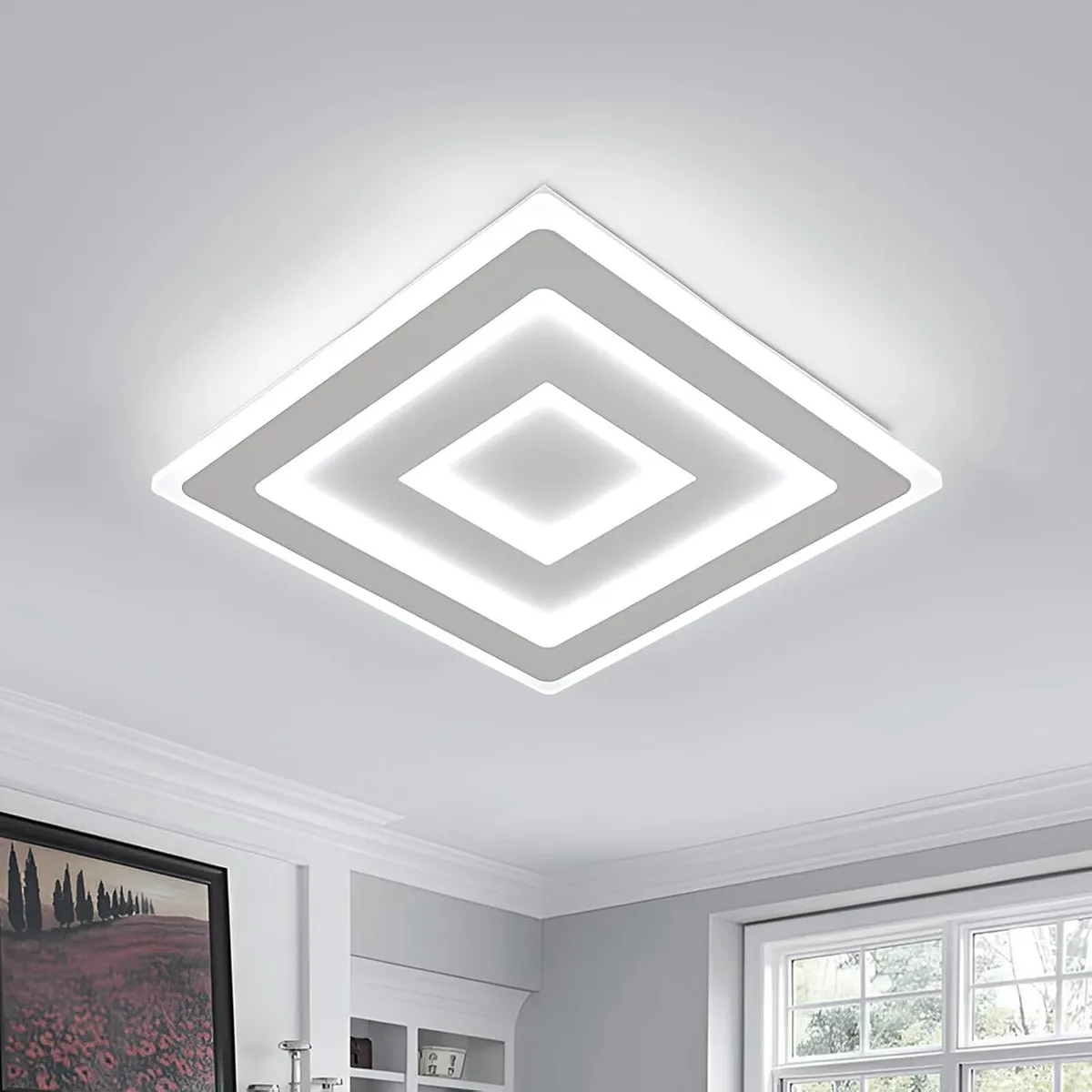 Ceiling Lamp LED Modern 52W 5850lm Light 6500K - Image 1
