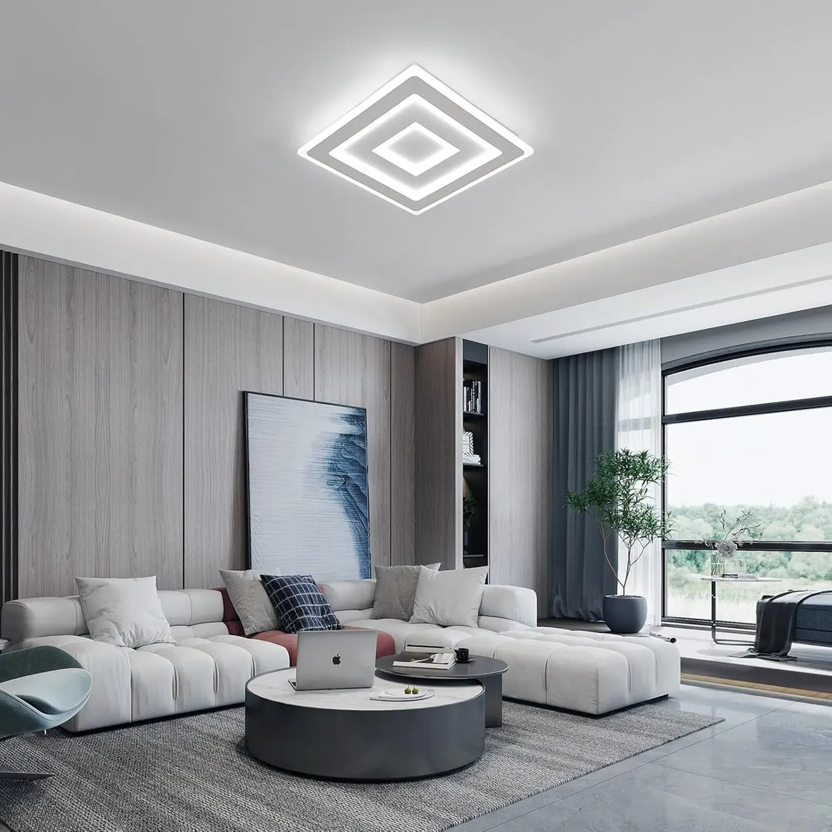 Ceiling Lamp LED Modern 52W 5850lm Light 6500K - Image 2