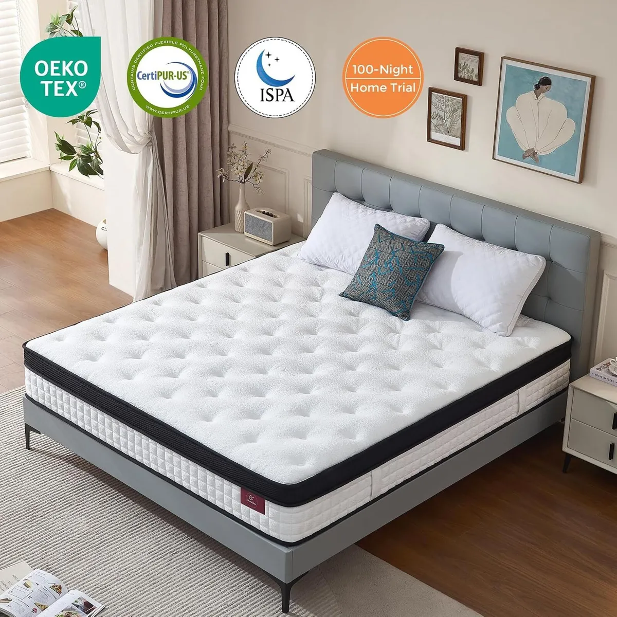 Mattress Extra Thick Gel Memory Foam - Image 4