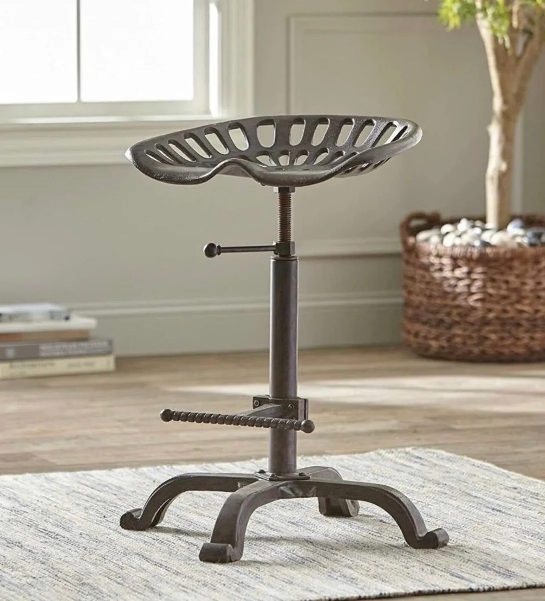 NEW Cast Iron Tractor Kitchen Bar Stool - Image 2