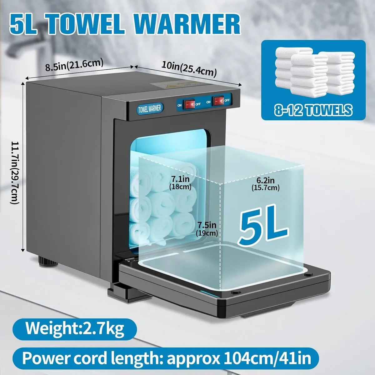 Hot Towel Warmer Cabinet Rapid Heating - Image 3