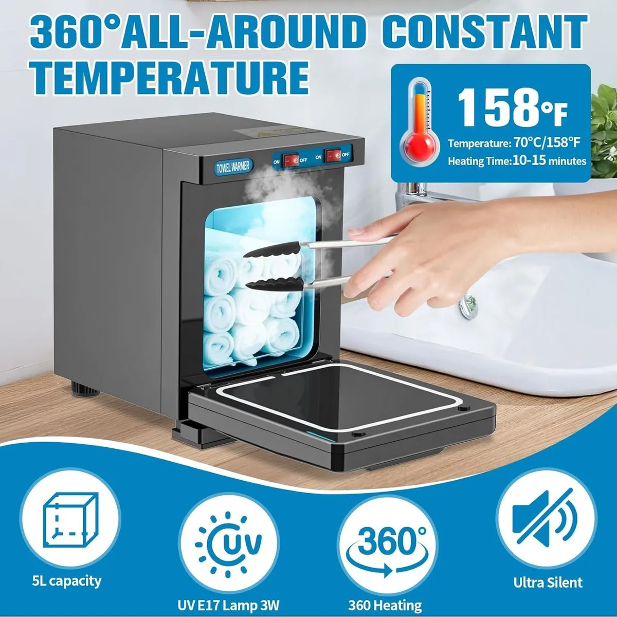 Hot Towel Warmer Cabinet Rapid Heating - Image 4