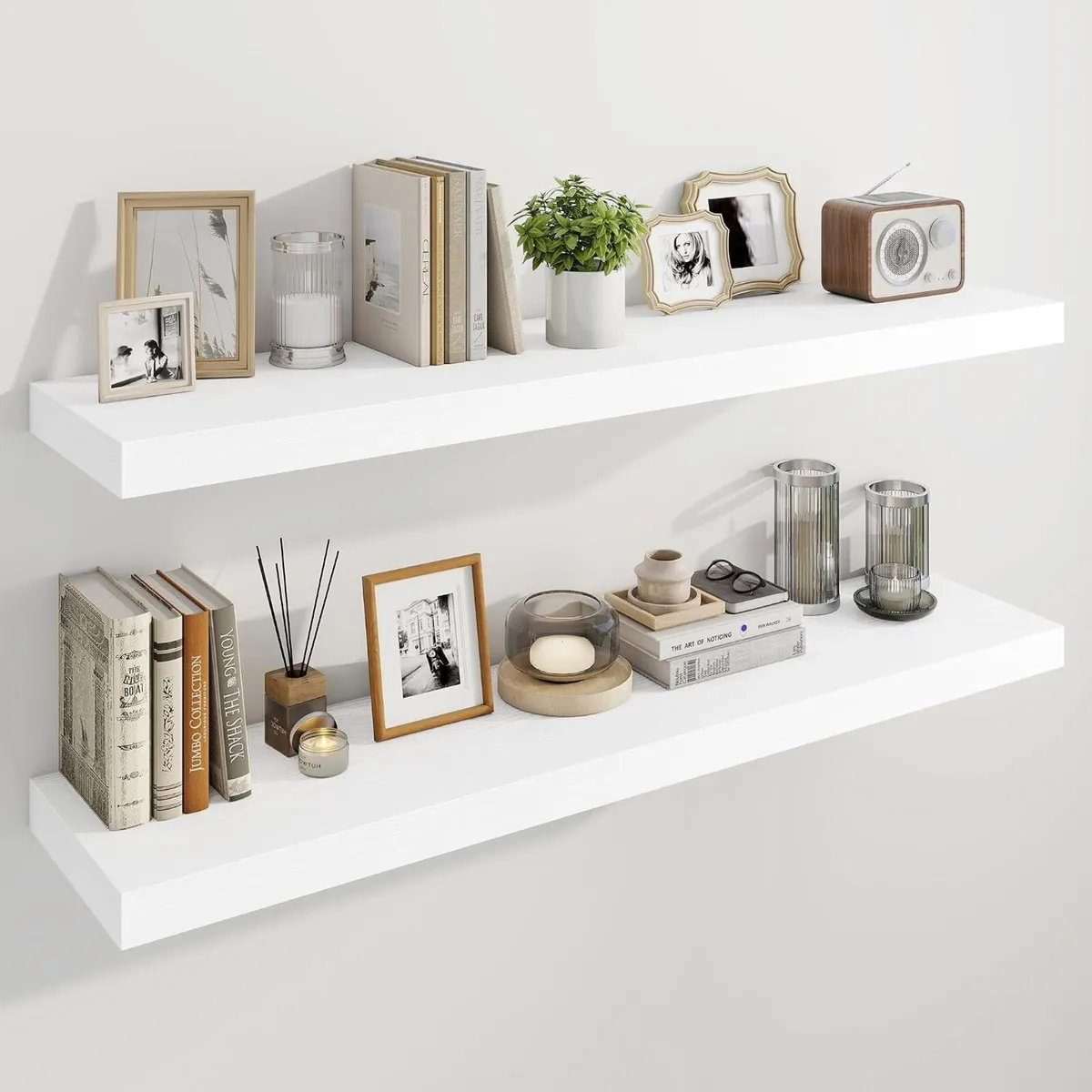 Floating Shelves for Wall Wooden with Invisible - Image 1