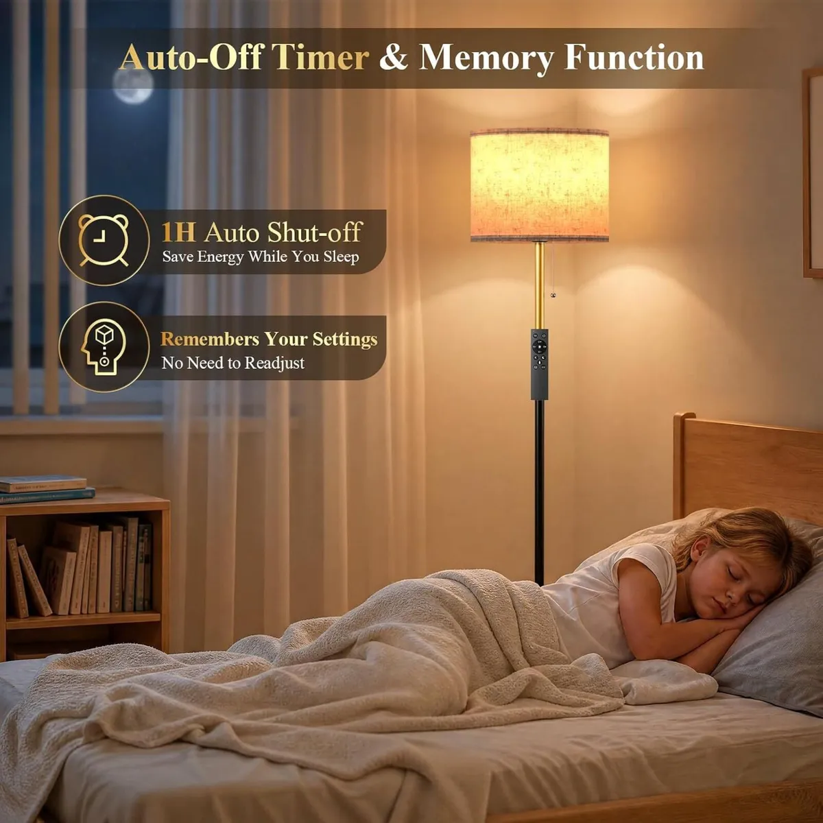 LED Floor Lamp 12W Standing Light with Remote - Image 4