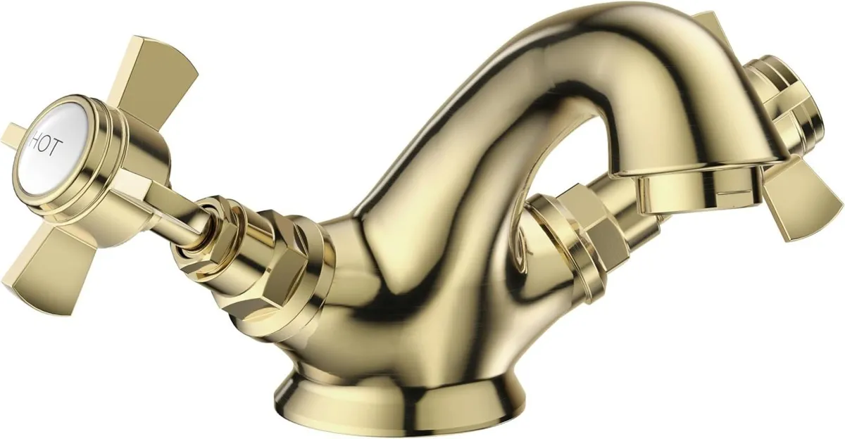 Ripple Traditional Mono Basin Mixer Tap Victorian - Image 1