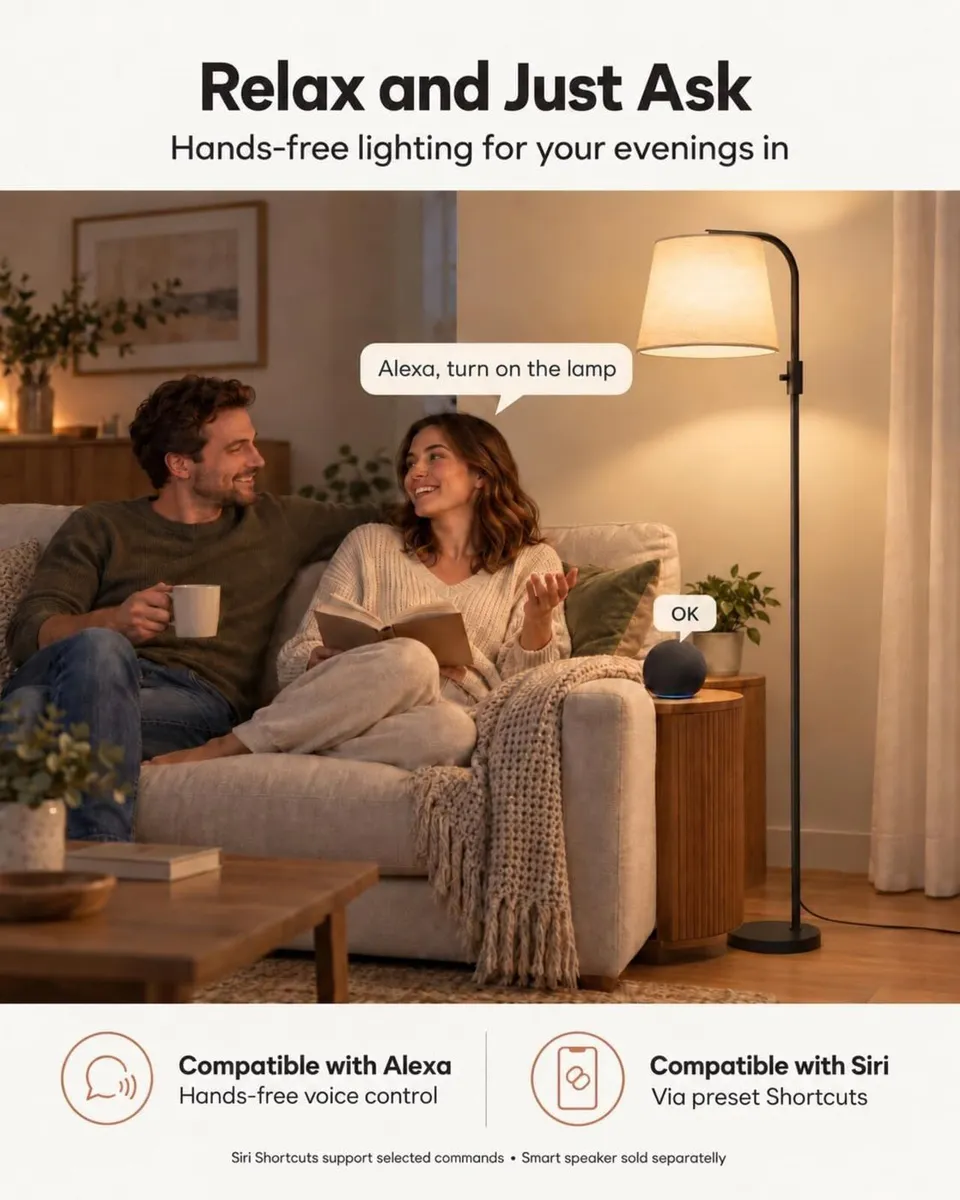 Smart RGB Arc Floor Lamp App Control - Image 2