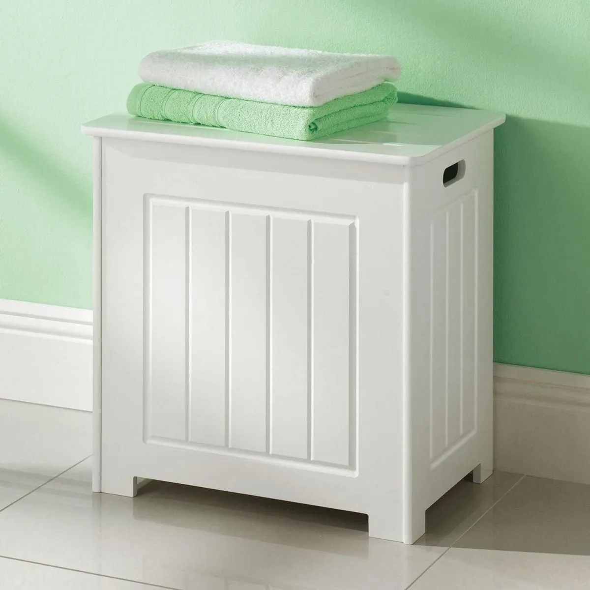 Large Wooden Chest Bench with Storage - Image 4