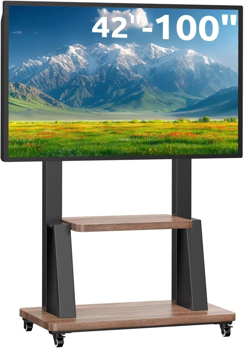 Mobile TV Floor Stand on Wheels for Most - Image 1