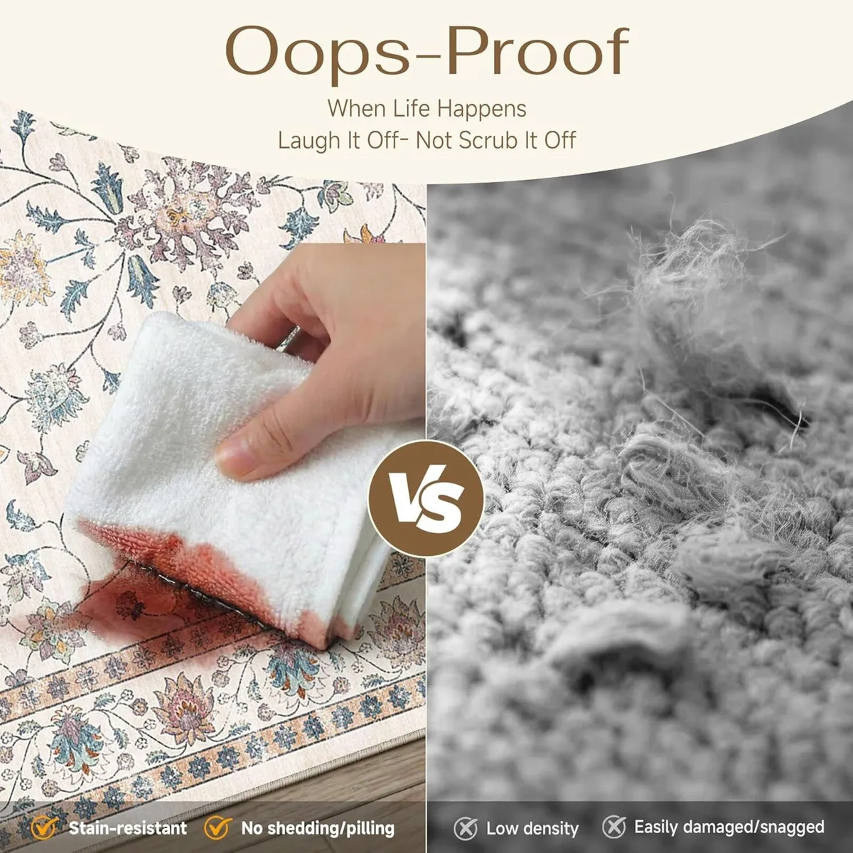 Washable Area Rug for Entryway Carpet - Image 4