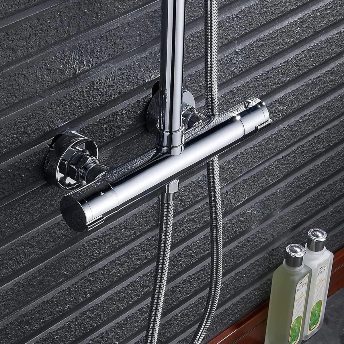 Thermostatic Shower Mixer Bar 2 Outlet Wall - Image 4