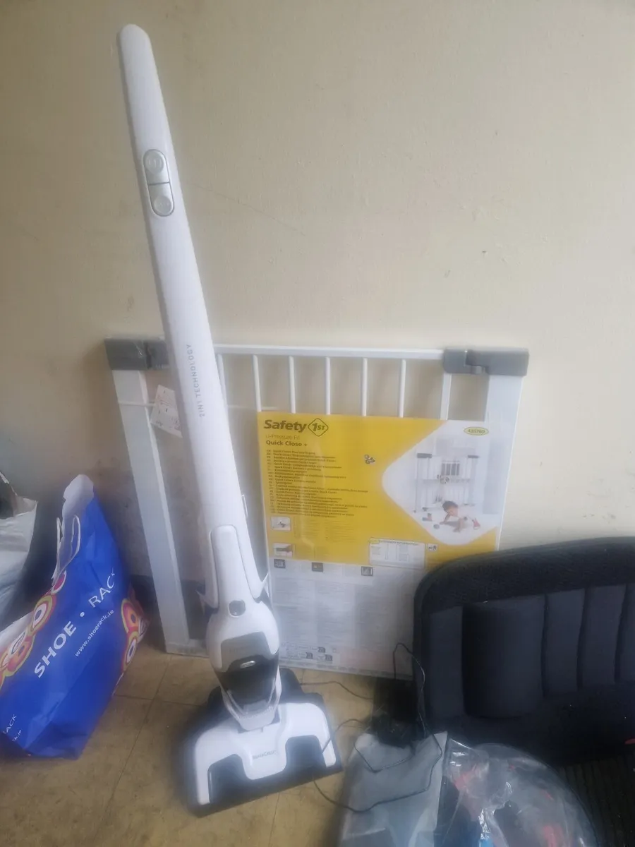 Hoover and baby gate