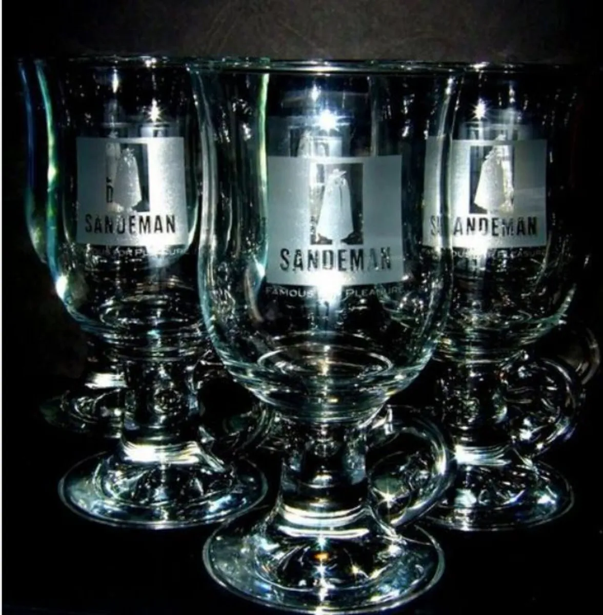 6 Sandeman Glass Mugs - Image 1