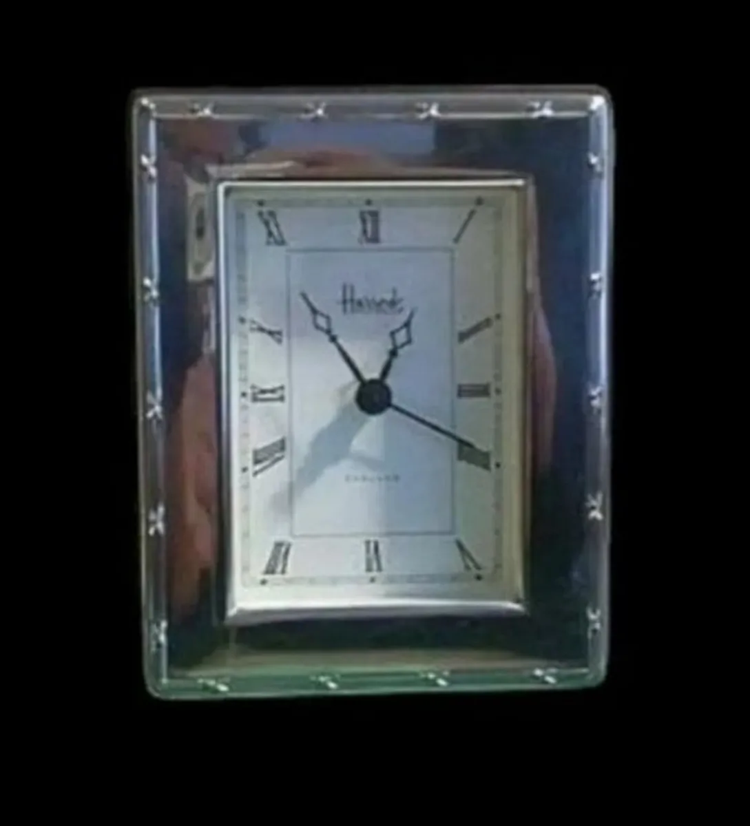 Vintage Harrods Hallmarked Silver Clock - Image 4