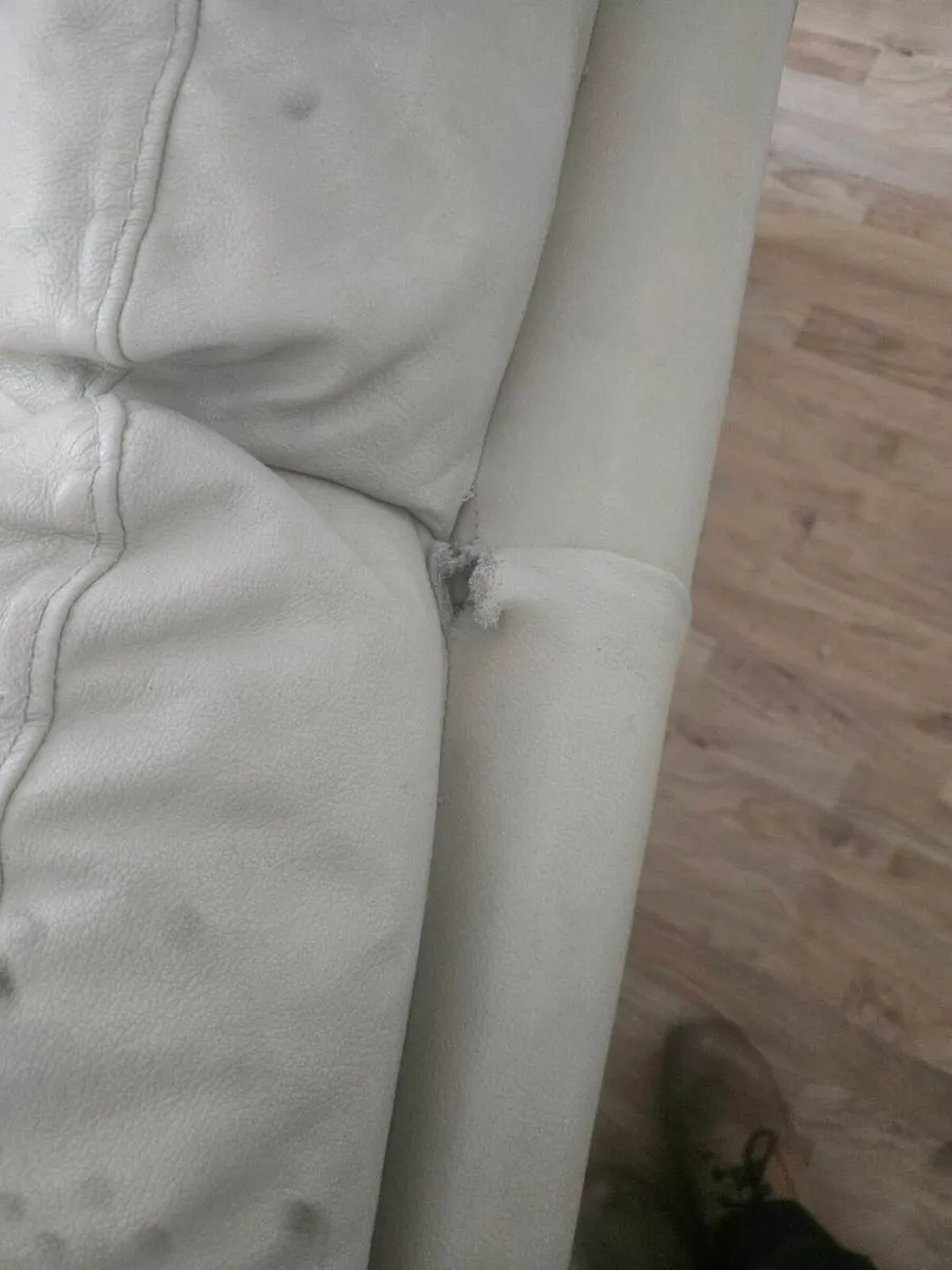 Leather sofa 3 & 2 - Image 4
