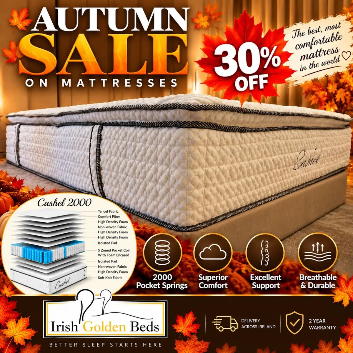 🍂 AUTUMN SALE – 30% OFF 🍂  mattress - Image 1