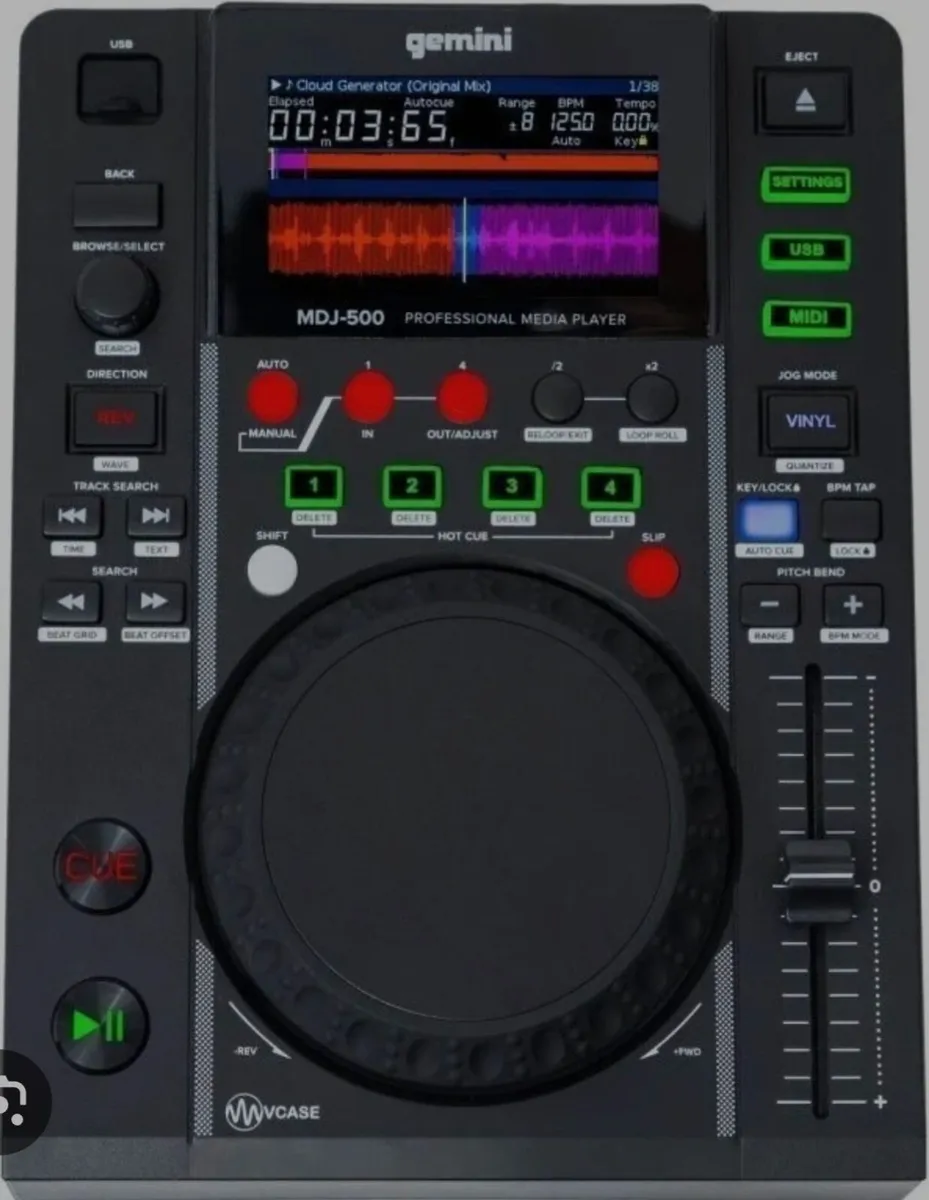 2 x Gemini MDJ-500 Professional USB Media Player - Image 3
