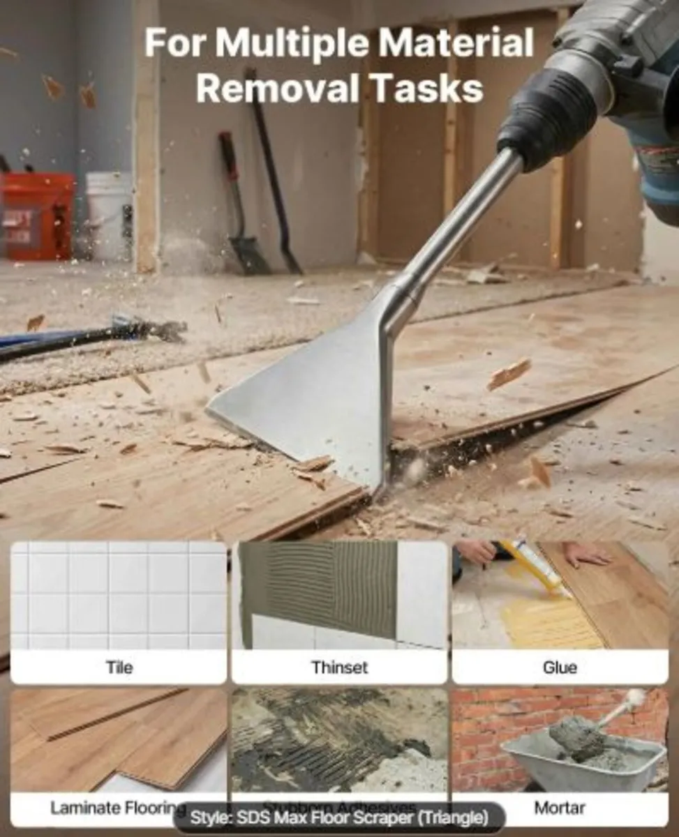 SDS Max Scaling Chisel, 350 x 150 mm Chisel Bit - Image 4