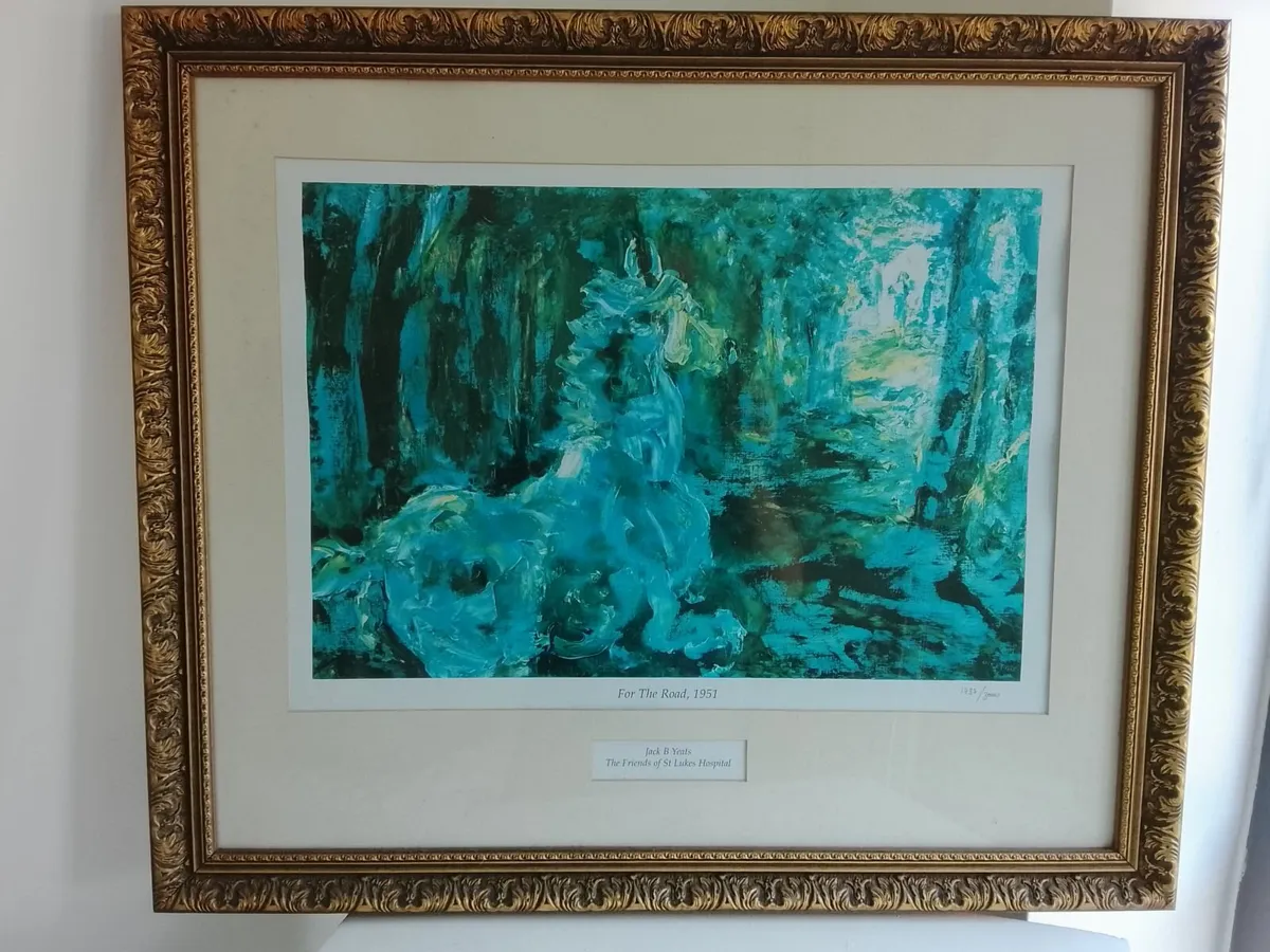 Jack B. Yeats, On The Road, Print of Painting. - Image 1
