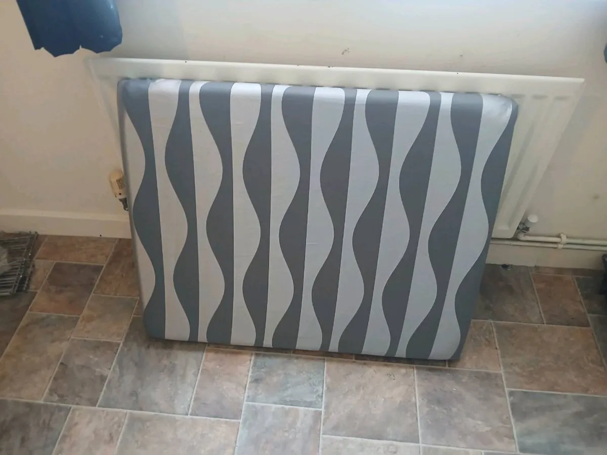 Grey Wave Single Headboard - Image 1