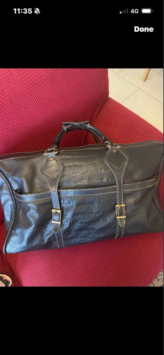 Large Leather Hold All - Image 1