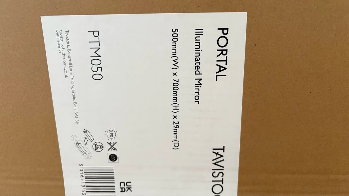 LED Mirror 500 x 700 (Half Price) - Image 2