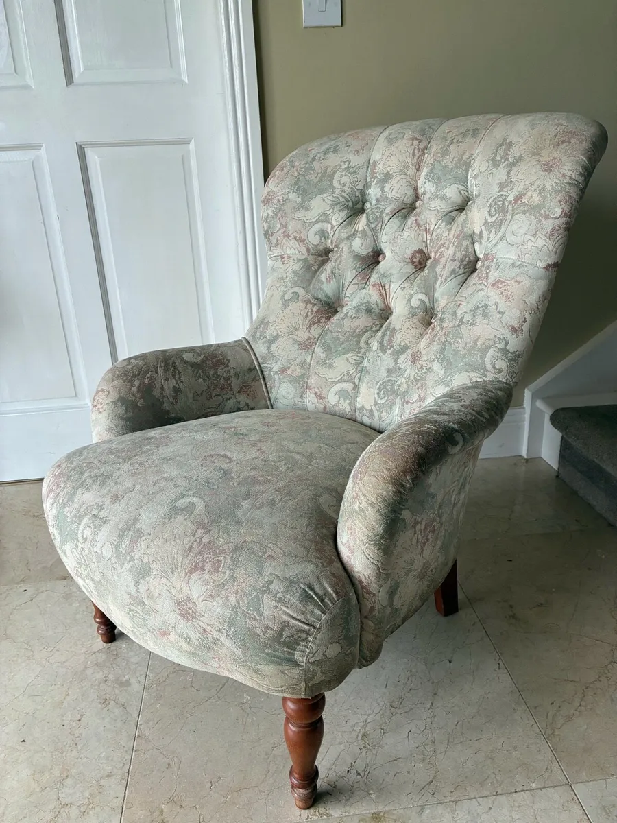 Victorian wingback armchair