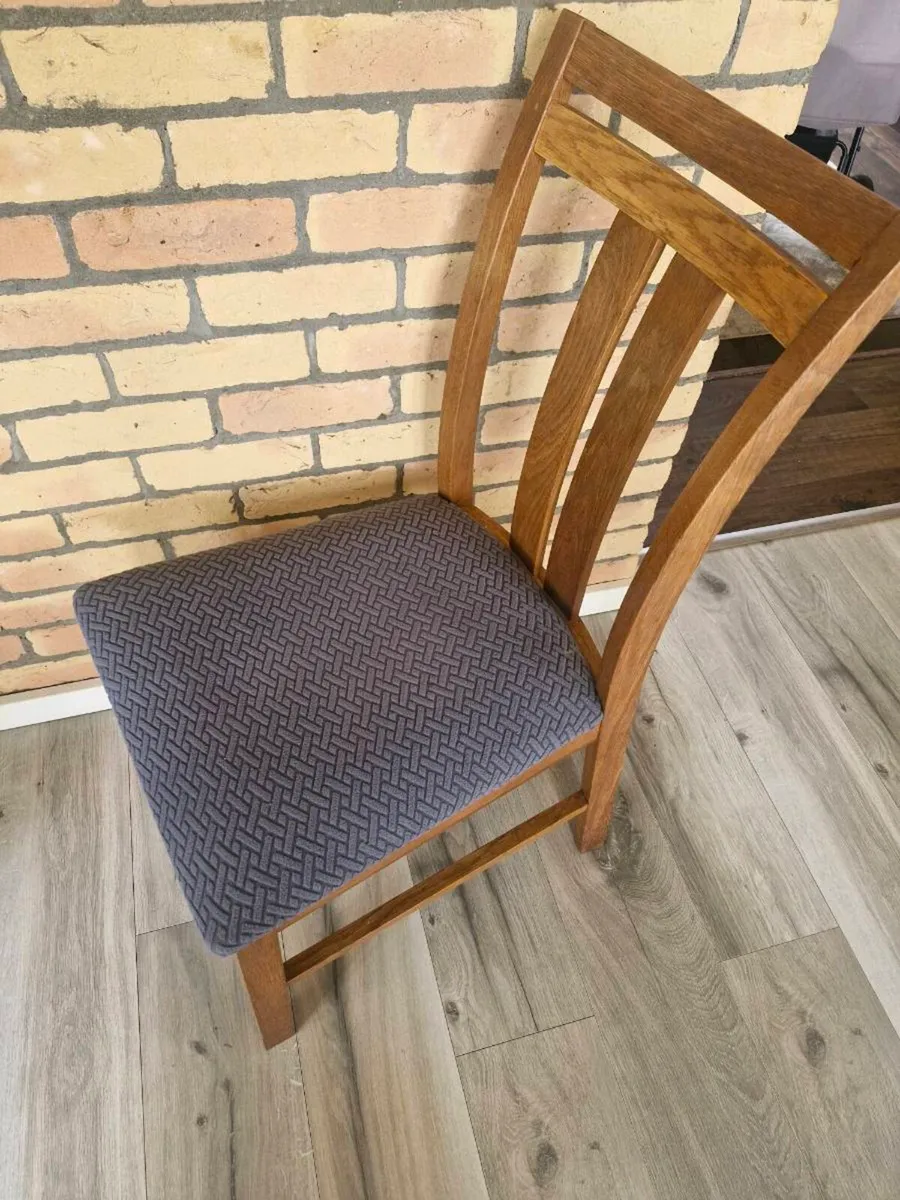 6 Solid wood dining chairs - Image 2