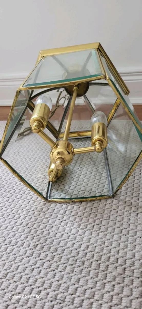 Vintage Pendant Light set of two - Image 3