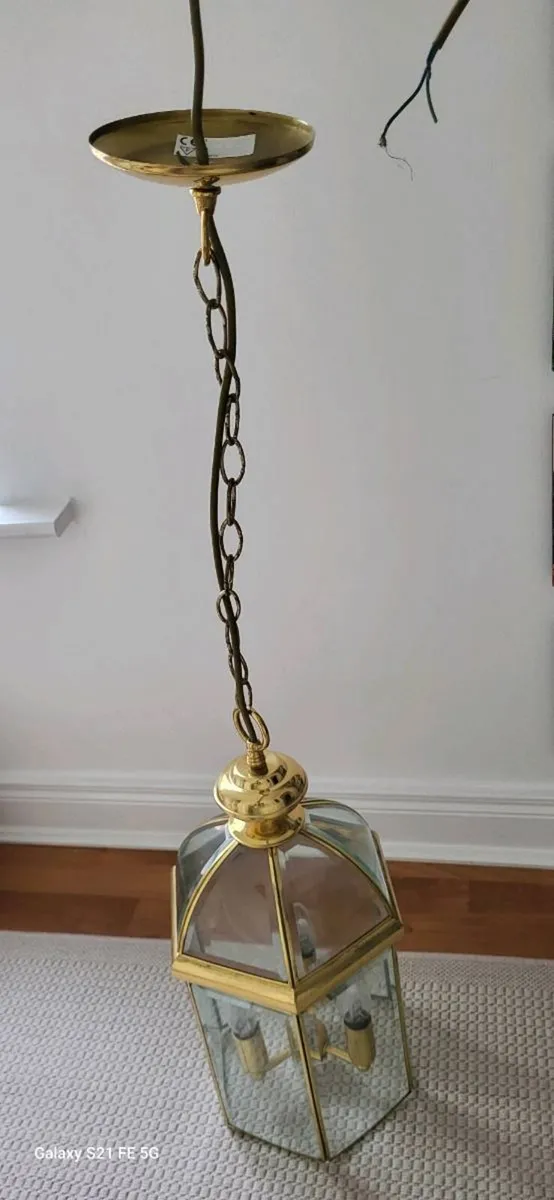 Vintage Pendant Light set of two - Image 4