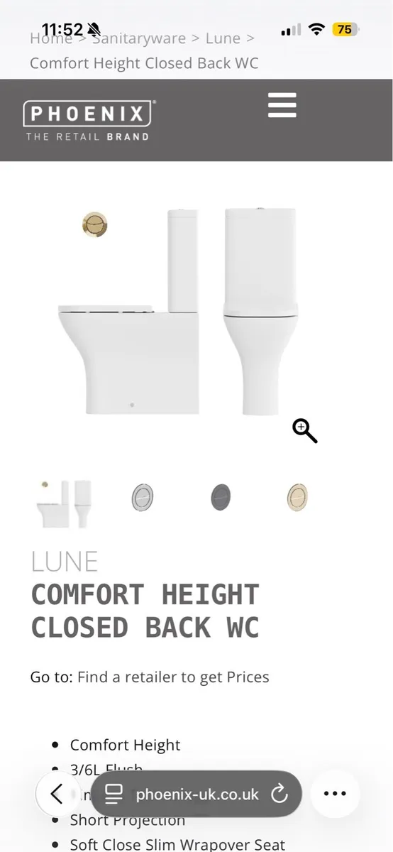Comfort height toilet (Half Price) - Image 1