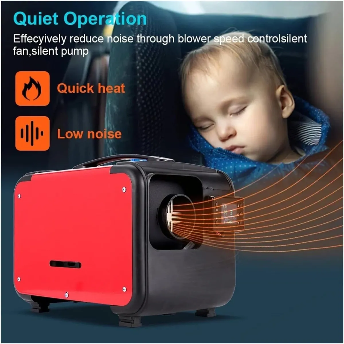 5–8KW 12–24V All-in-One Diesel Air Heater - Image 4