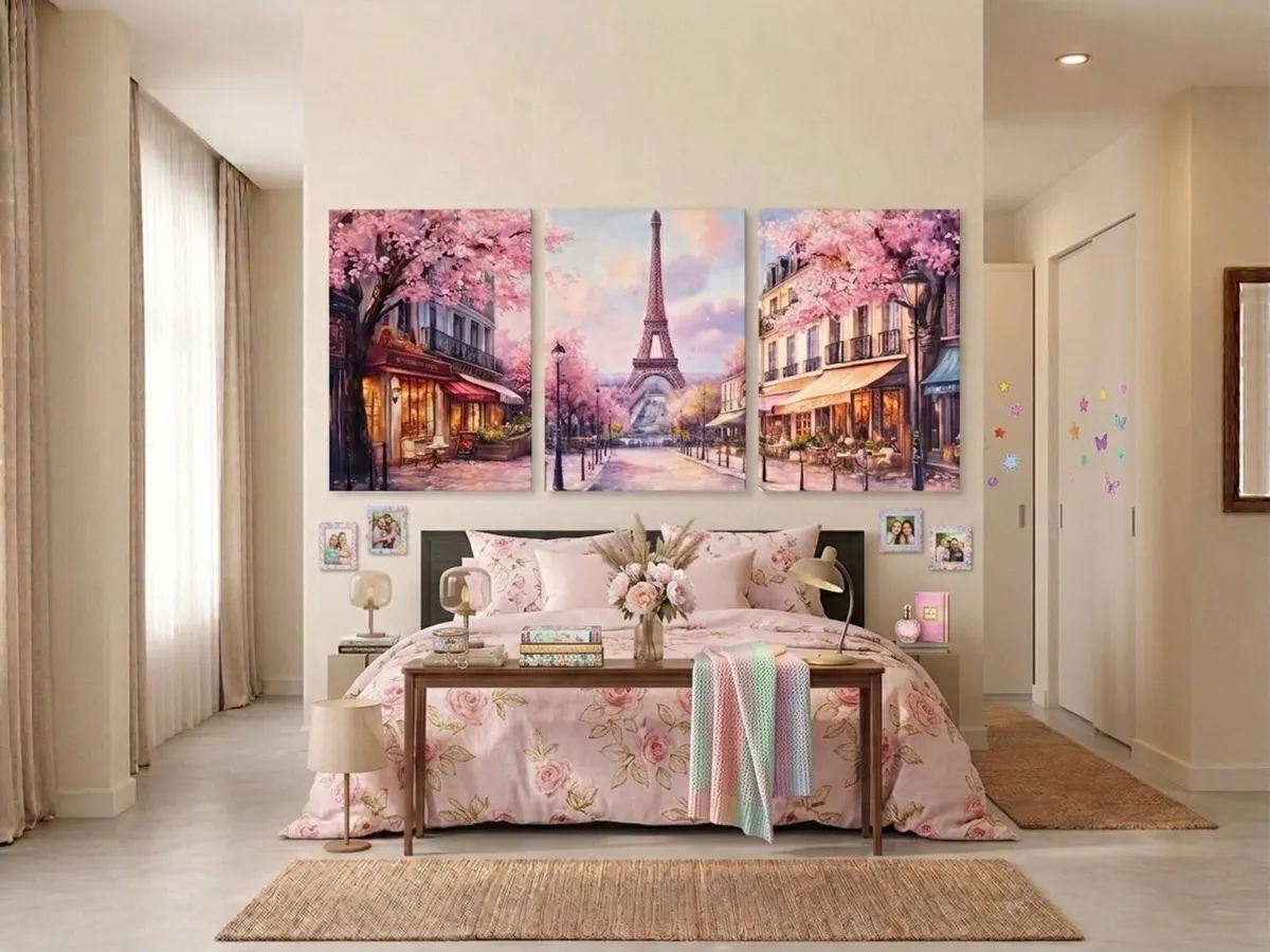 3 framed large canvas poster 46x66cm each size - Image 1