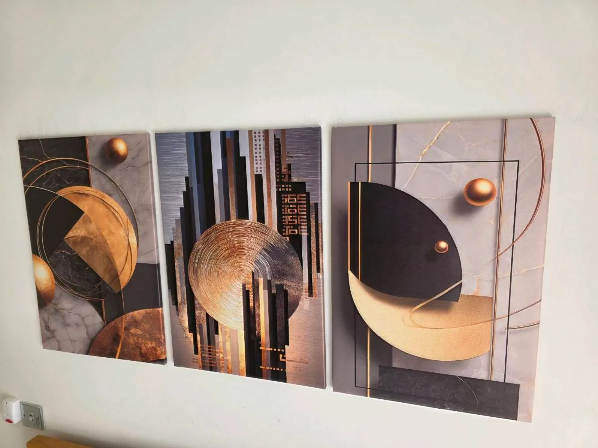 3 framed large canvas poster 46x66cm each size - Image 2