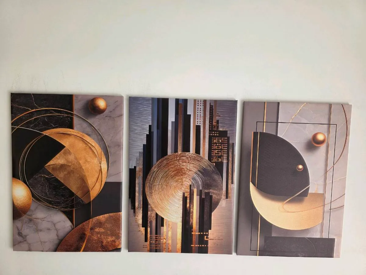 3 framed large canvas poster 46x66cm each size - Image 3