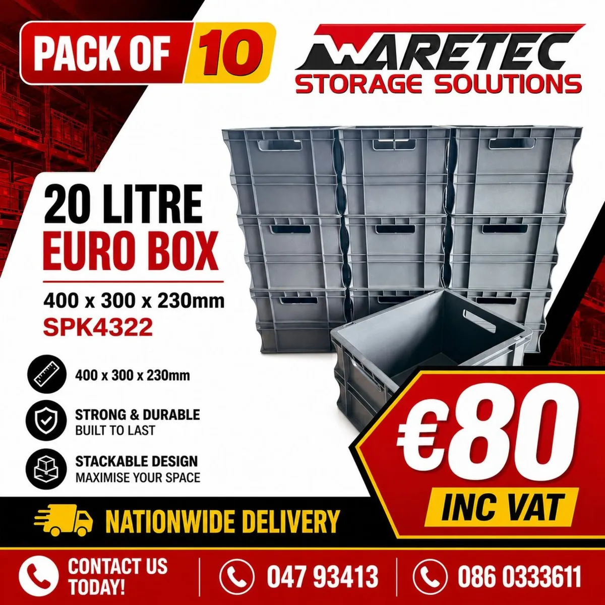 20Ltr Storage Boxes - Image 1