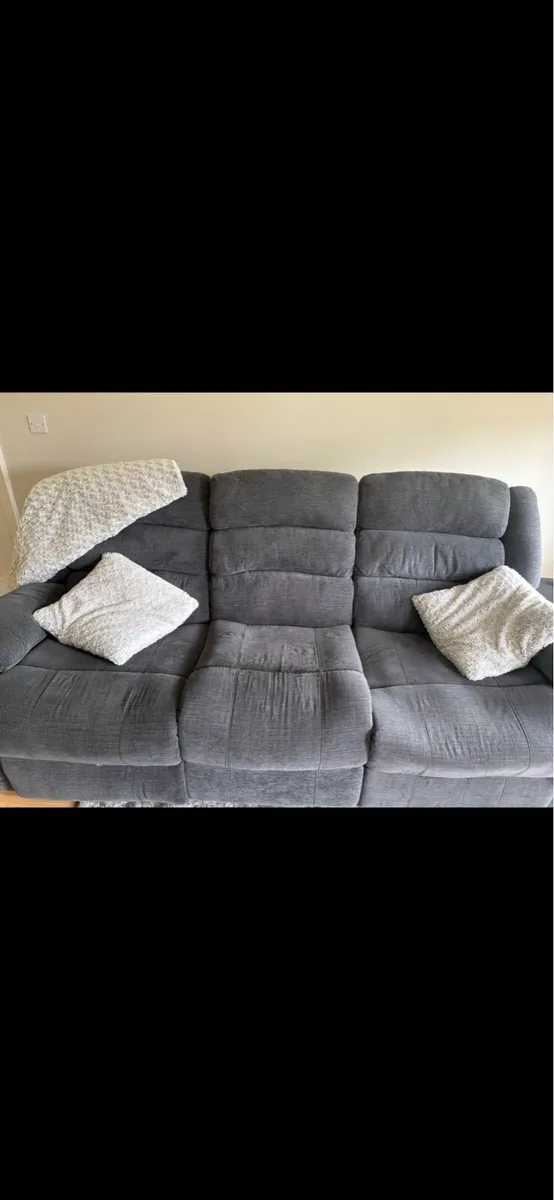 Grey Recliner sofa - Image 4