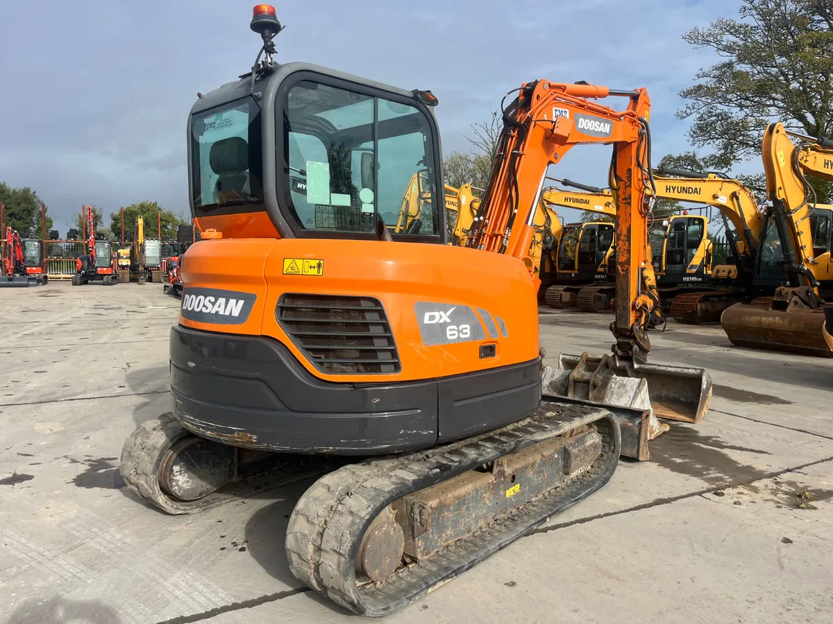 2021 Doosan DX63-3 Mini Excavator - Image 2