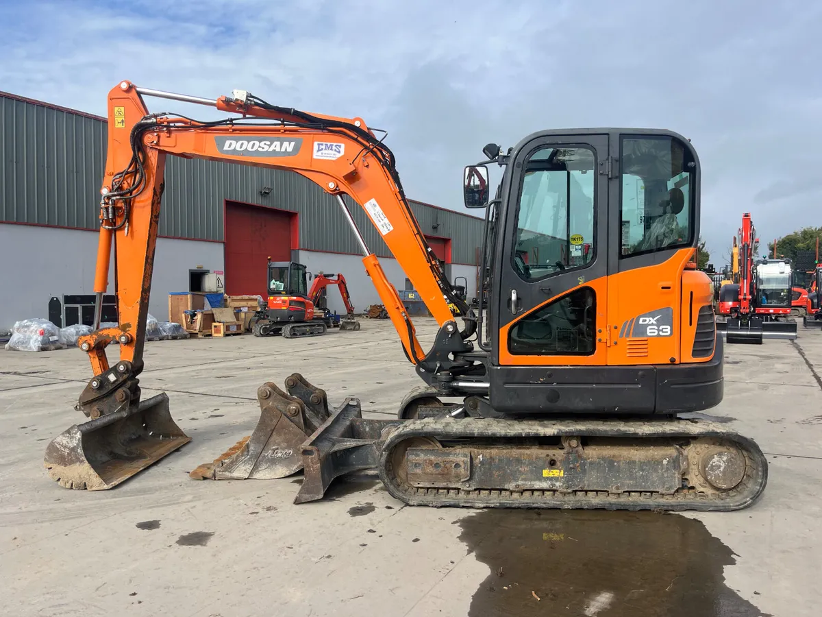 2021 Doosan DX63-3 Mini Excavator - Image 1