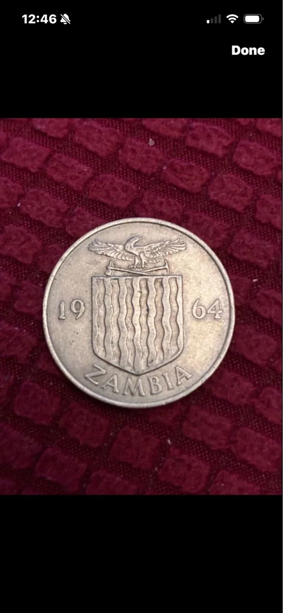 1964 Zambia Two Shilling Coin - Image 1