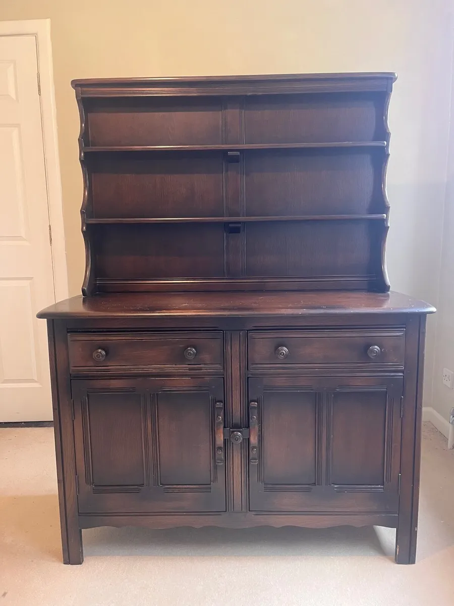 Genuine Vintage Ercol Old Colonial Welsh Dresser - Image 3