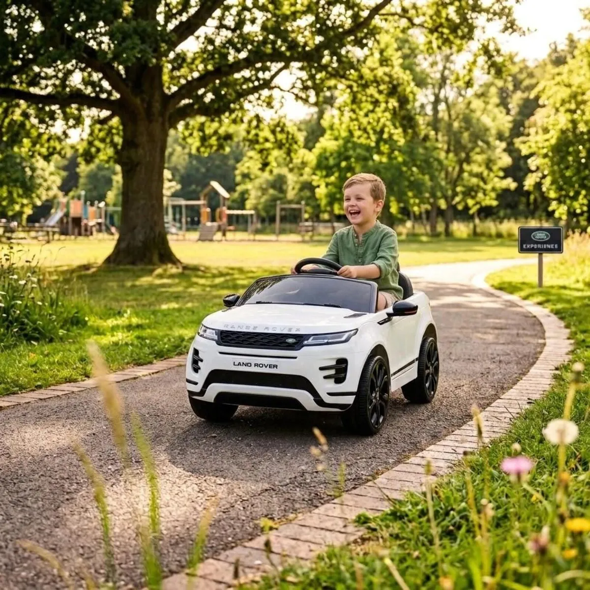 Range Rover Evoque 12V Electric Ride On Jeep White - Image 1